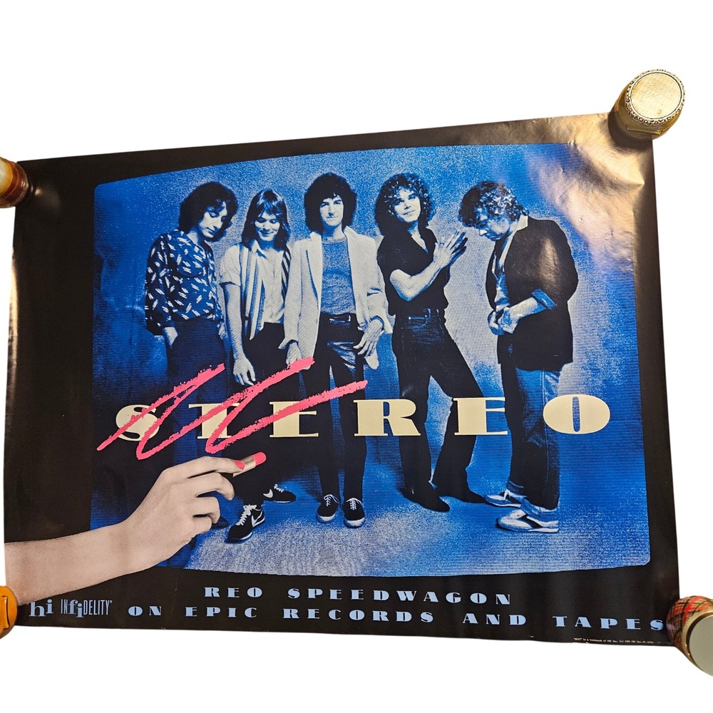 REO Speedwagon Hi Infidelity‎ Vintage 1980 Promo Album Poster 36x48 CBS Rock Ad